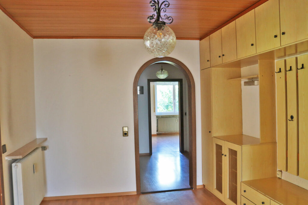 hall with built-in-closet