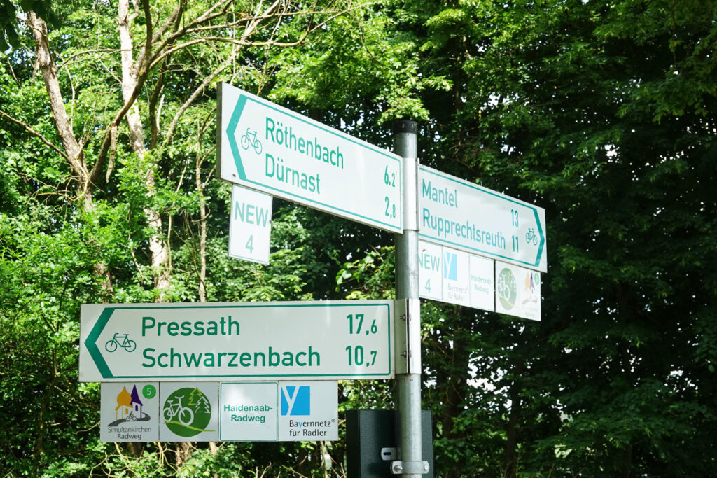 cycle route signs