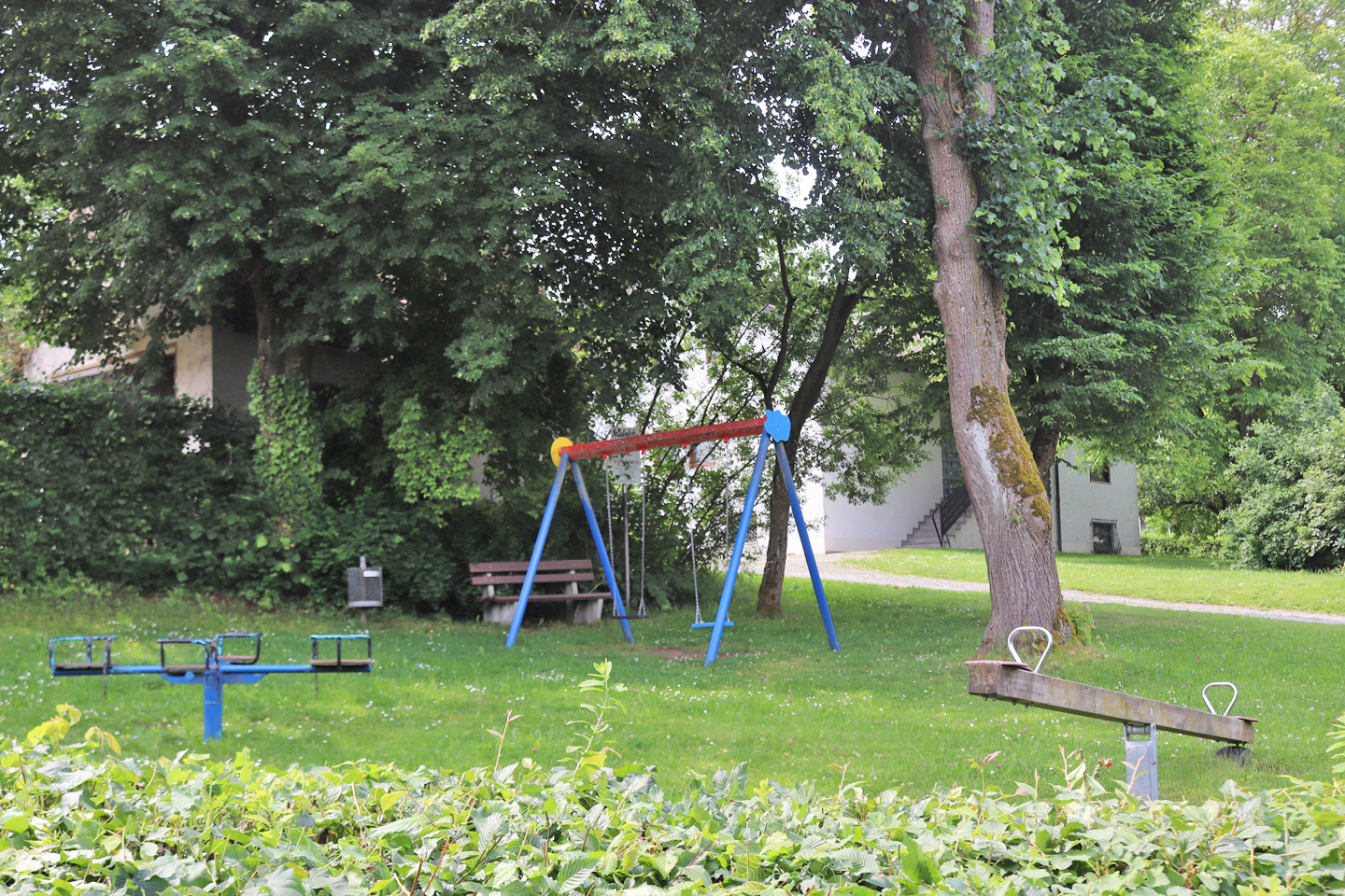 Children's playground right next to the property